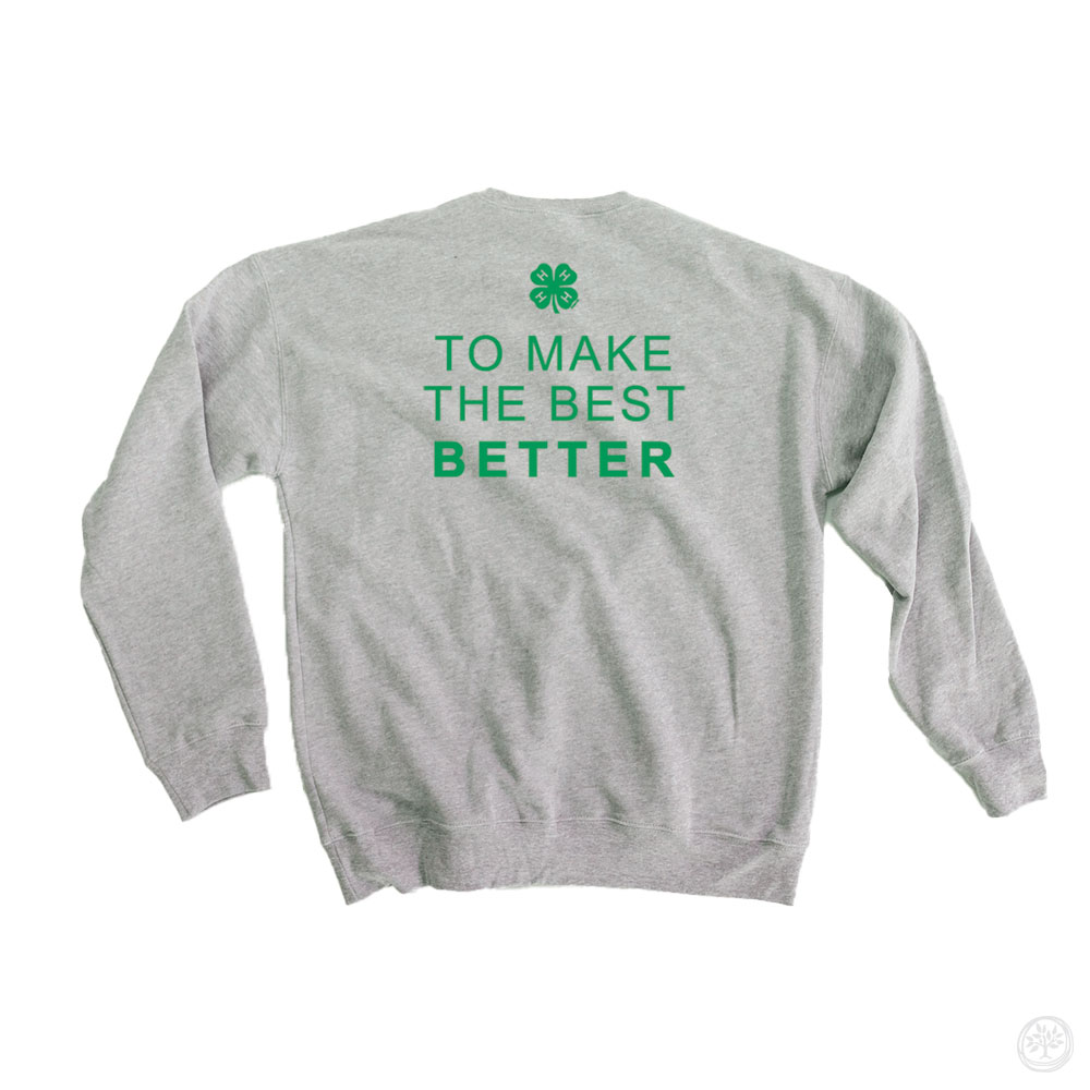 Linn County 4-H - IA Green Super Soft Crew Sweatshirts