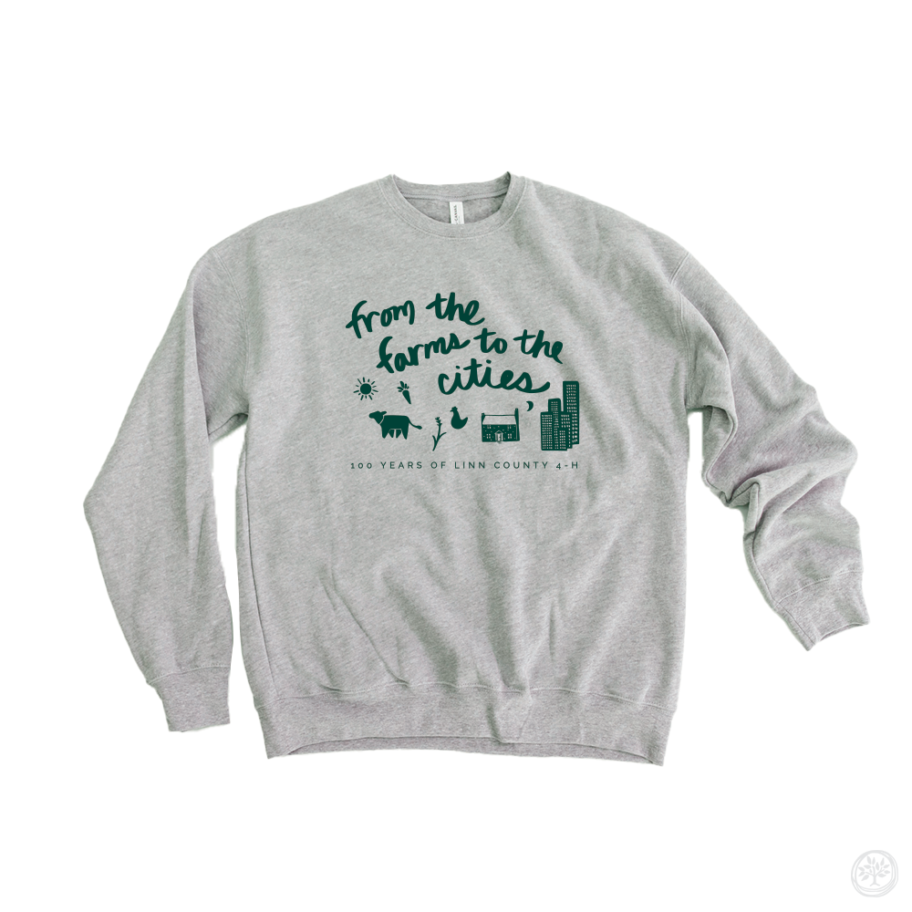 Linn County 4-H - Farm to Cities Super Soft Crew Sweatshirts