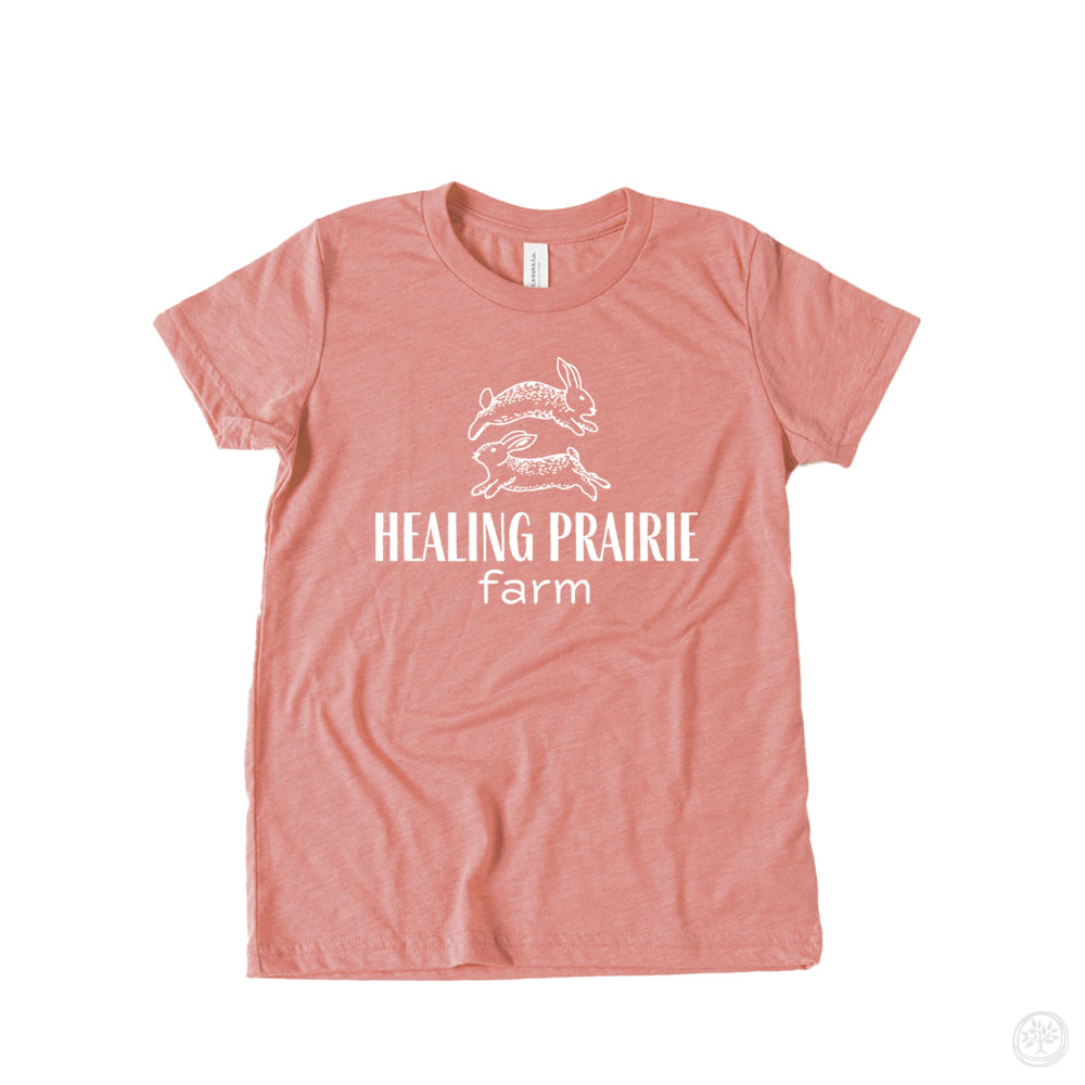 Healing Prairie Farm White Logo Kid Options