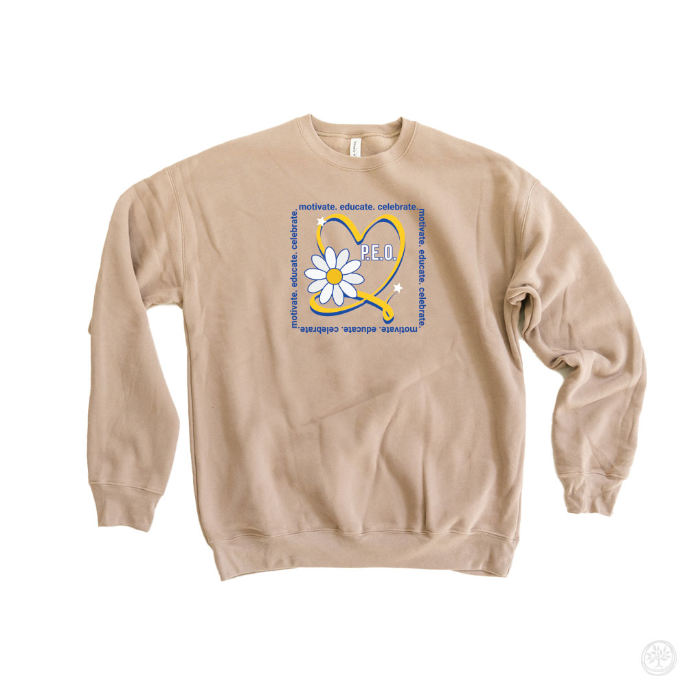 Massachusetts State Chapter P.E.O. Super Soft Crew Sweatshirts