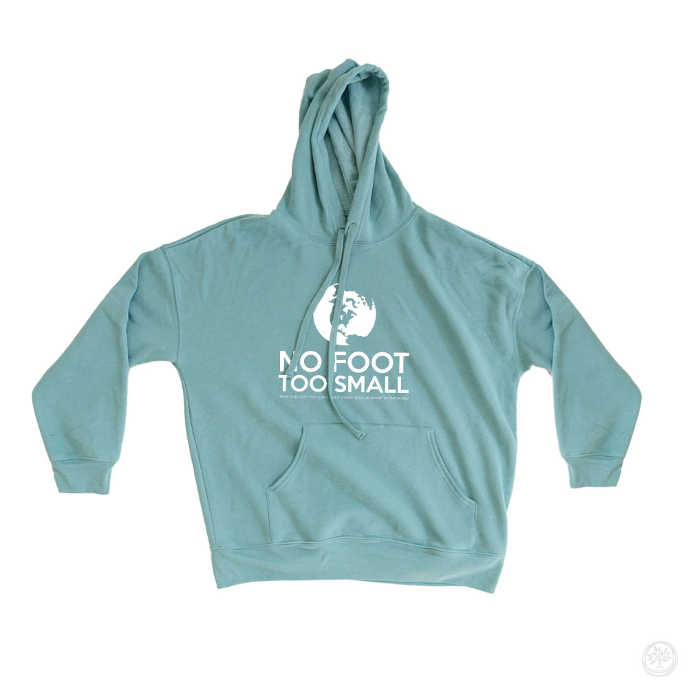 No Foot Too Small White Hoodies