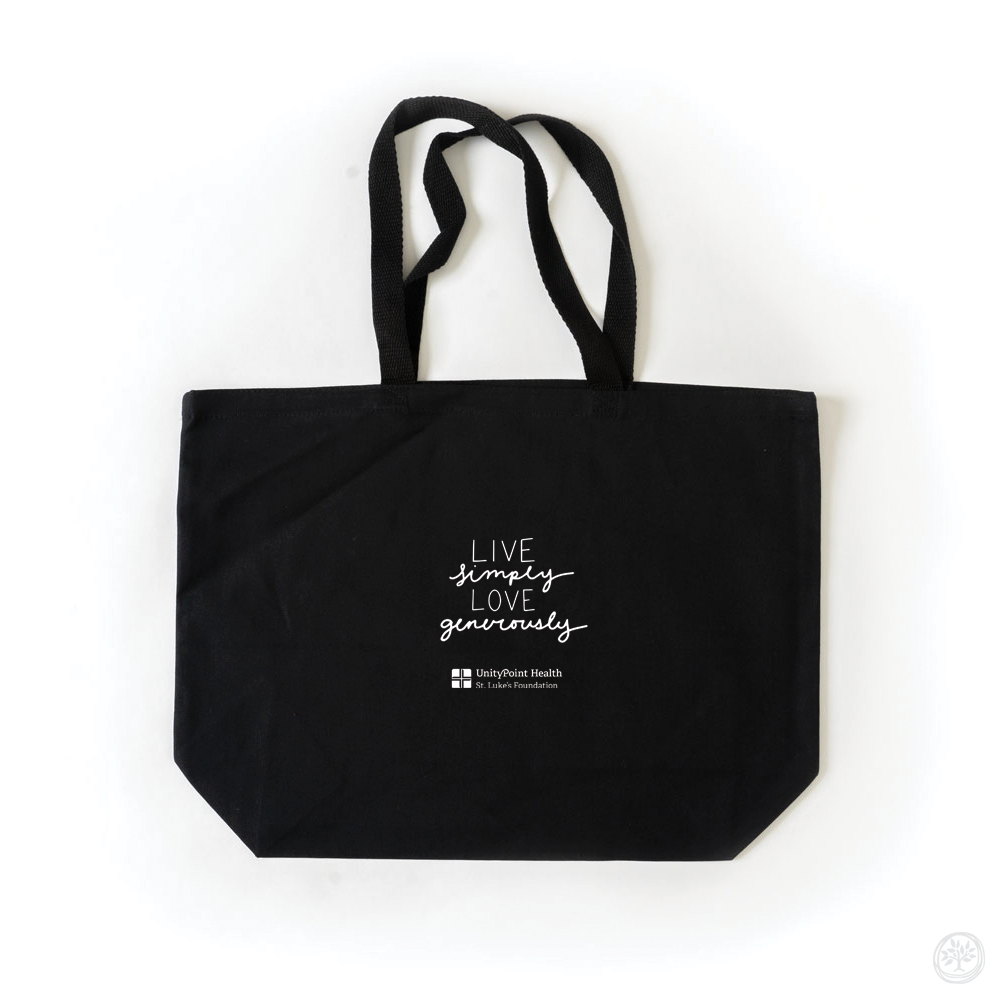 Live Simply Love Generously Tote