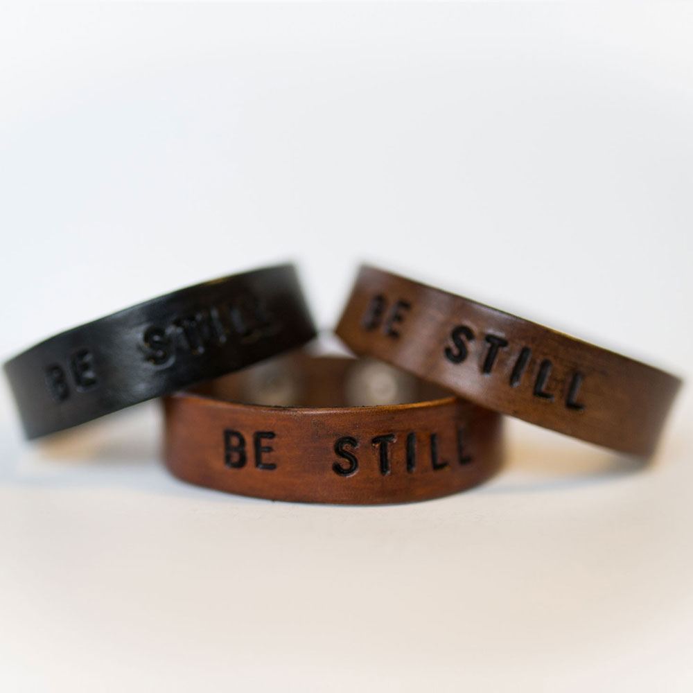 Be Still Leather Cuff