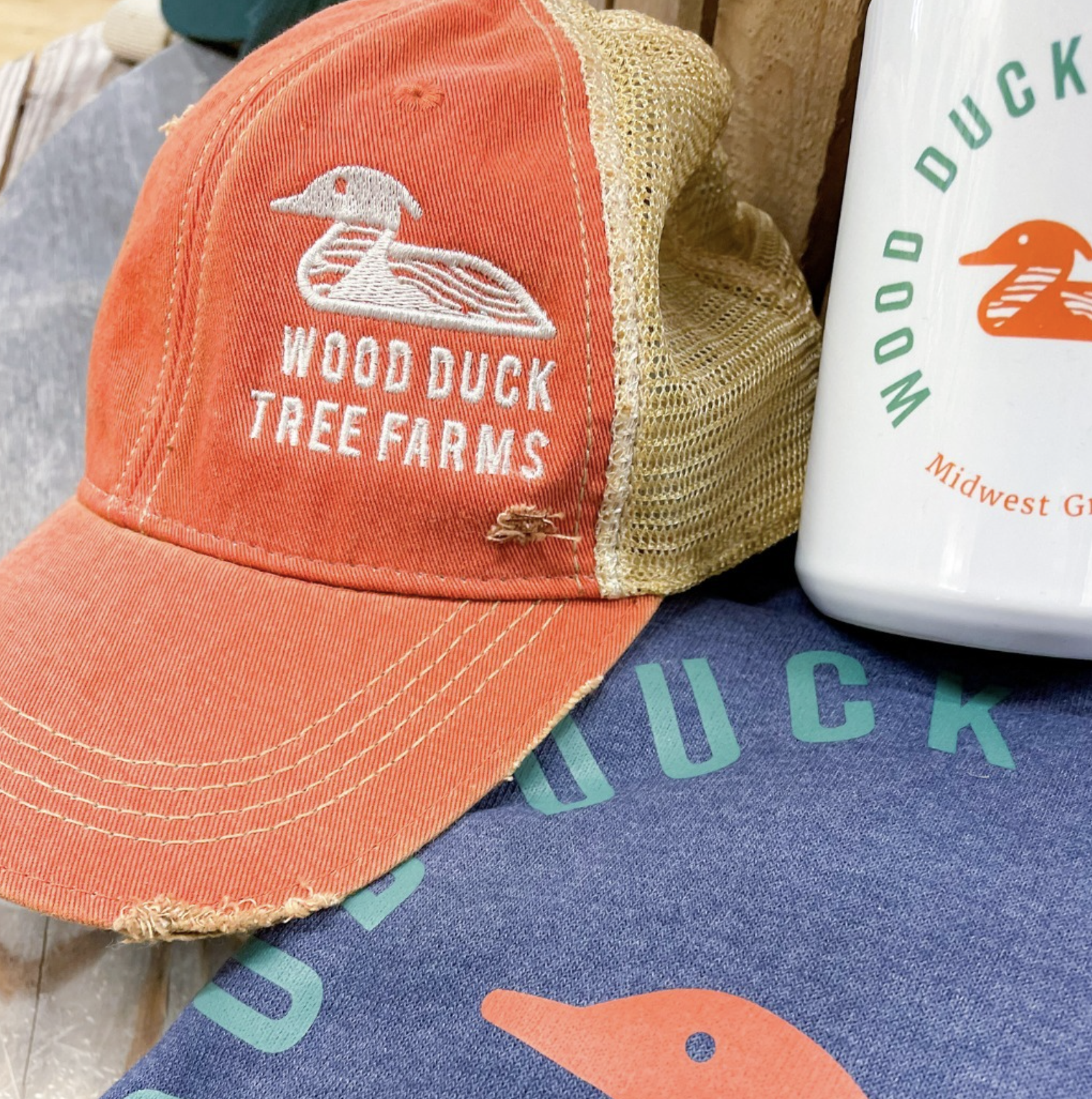 Custom Hat Embroidery + Custom Mugs